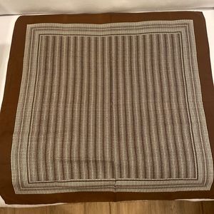 Square women’s scarf black brown white multicolored